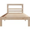 Rám postele s čelem bez matrace 100x200 cm [3306043] (Barva Přírodní)