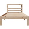 Rám postele s čelem bez matrace 90x200 cm [3306041] (Barva Přírodní)