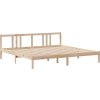 Rám postele s čelem 180 x 200 cm masivní borovice [3305975] (Barva Přírodní)