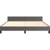 Rám postele s čelem 180x200 cm umělá kůže [3125463] (Barva Černá)