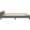 Rám postele s čelem 180x200 cm umělá kůže [3125463] (Barva Černá)