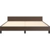 Rám postele s čelem 180x200 cm umělá kůže [3125463] (Barva Černá)