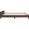 Rám postele s čelem 180x200 cm umělá kůže [3125463] (Barva Černá)