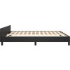 Rám postele s čelem 180x200 cm umělá kůže [3125463] (Barva Černá)
