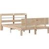 Rám postele s čelem 120 x 190 cm masivní borovice [3306815] (Barva Přírodní)