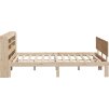 Rám postele s čelem 120 x 190 cm masivní borovice [3306815] (Barva Přírodní)