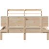 Rám postele s čelem 150x200 cm masivní borovice [3306829] (Barva Přírodní)