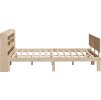 Rám postele s čelem 150x200 cm masivní borovice [3306829] (Barva Přírodní)