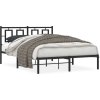 Kovový rám postele s čelem 140 x 190 cm [374241] (Barva Černá)