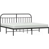 Kovový rám postele s čelem 200 x 200 cm [353691] (Barva Bílá)