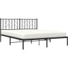 Kovový rám postele s čelem 160 x 200 cm [374440] (Barva Černá)