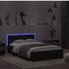 Rám postele s čelem a LED osvětlením 120 x 200 cm [3207616] (Barva Bílá)