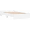 Rám postele s čelem a LED osvětlením 140 x 190 cm [3207623] (Barva Bílá)