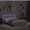Rám postele s čelem a LED osvětlením 120 x 190 cm [3207637] (Barva Bílá)