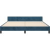 Rám postele s čelem 180x200 cm samet [3126015] (Barva Černá)