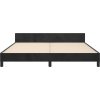 Rám postele s čelem 180x200 cm samet [3126015] (Barva Černá)