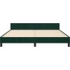 Rám postele s čelem 180x200 cm samet [3126015] (Barva Černá)