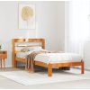 Rám postele s čelem 75 x 190 cm masivní borovice [3306772] (Barva Přírodní)