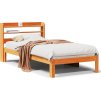 Rám postele s čelem 75 x 190 cm masivní borovice [3306772] (Barva Přírodní)