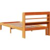 Rám postele s čelem 75 x 190 cm masivní borovice [3306772] (Barva Přírodní)