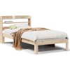 Rám postele s čelem 75 x 190 cm masivní borovice [3306772] (Barva Přírodní)