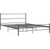 Rám postele s čelem bez matrace kovový 140x200 cm [286494] (Barva Šedá)