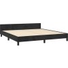 Rám postele s čelem 180x200 cm samet [3125771] (Barva Černá)