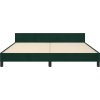 Rám postele s čelem 180x200 cm samet [3125771] (Barva Černá)