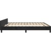 Rám postele s čelem 180x200 cm samet [3125771] (Barva Černá)