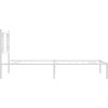 Kovový rám postele s čelem 100 x 190 cm [376367] (Barva Bílá)
