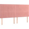 Rám postele s čelem 180x200 cm samet [3125896] (Barva Růžová)