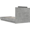 Rám postele s čelem 90 x 200 cm kompozitní dřevo [3209945] (Barva Šedá sonoma)