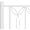 Kovový rám postele s čelem 80 x 200 cm [376168] (Barva Bílá)