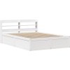 Rám postele s čelem 150x200 cm masivní borovice [3307081] (Barva Bílá)