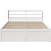 Rám postele s čelem 150x200 cm masivní borovice [3307081] (Barva Bílá)