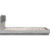 Rám postele s čelem a LED osvětlením 150x200 cm [3210006] (Barva Betonová šedá)