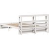 Rám postele s čelem 150x200 cm masivní borovice [3305998] (Barva Bílá)