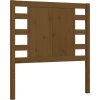 Rám postele s čelem Single masivní dřevo [3192784] (Barva medová hnědá)