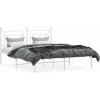 Kovový rám postele s čelem 160 x 200 cm [374342] (Barva Černá)