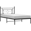 Kovový rám postele s čelem 107 x 203 cm [374384] (Barva Bílá)