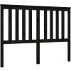 Rám postele s čelem Double masivní dřevo [3194225] (Barva Černá)