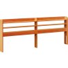 Rám postele s čelem 200 x 200 cm masivní borové dřevo [3307032] (Barva Přírodní)