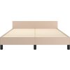 Rám postele s čelem bez matrace 140x190 cm [347497] (Barva Krémová)