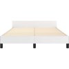 Rám postele s čelem bez matrace 140x190 cm [347497] (Barva Krémová)