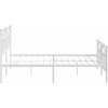 Kovový rám postele bez matrace s nožním čelem 180x200 cm [353510] (Barva Bílá)