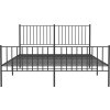 Kovový rám postele bez matrace s nožním čelem 160x200 cm [350885] (Barva Černá)