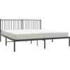 Kovový rám postele s čelem 180 x 200 cm [350935] (Barva Bílá)