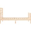 Rám postele s čelem Single masivní dřevo [3193044] (Barva medová hnědá)