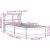 Rám postele s čelem 75 x 190 cm masivní borovice [3306366] (Barva Přírodní)
