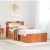 Rám postele s čelem 75 x 190 cm masivní borovice [3306366] (Barva Přírodní)
